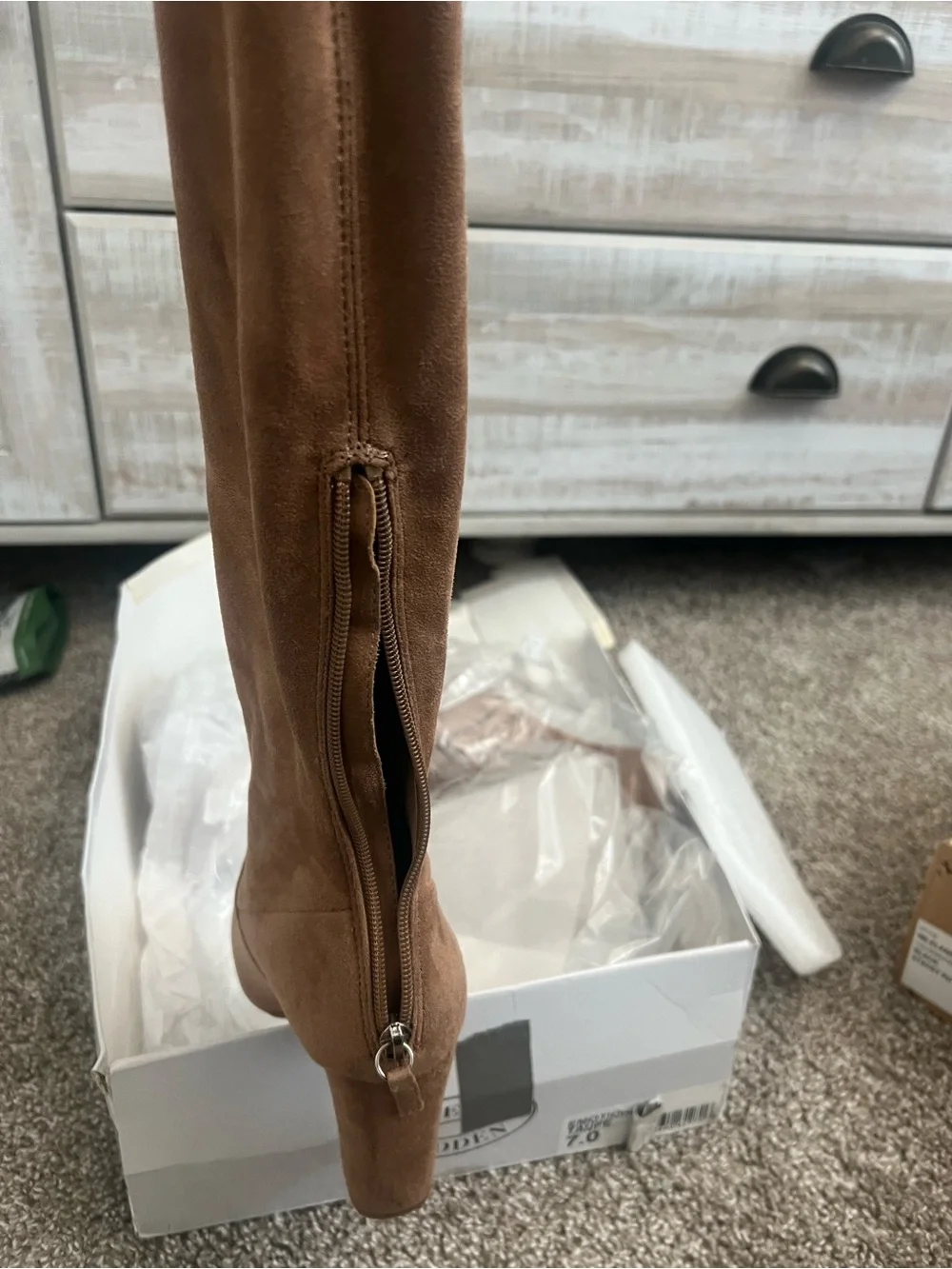 Steve Madden Tall Suede Over-the-Knee Boots in Brown